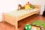Kinderbett 80 x 200 cm | Massivholz: Kiefer | Natur Lackiert Abbildung