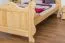 Kinderbett 90 x 200 cm | Massivholz: Kiefer | Natur Lackiert Abbildung