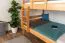 Etagenbett für Kinder 120 x 200 cm | Massivholz: Buche | Natur Lackiert | umbaubar in 2 Einzelbetten | inkl. Rollroste Abbildung