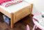 Kinderbett 80 x 200 cm | Massivholz: Buche | Natur Lackiert Abbildung