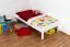 Bettrahmen für Kinder / Kinderbett 90 x 190 cm | Massivholz: Buche | Weiß Lackiert | besonders hohe Qualität Abbildung