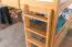 Hochbett für Kinder 160 x 200 cm | Massivholz: Buche | Natur Lackiert | umbaubar in Einzelbett | Premium-Qualität | inkl. Rollrost Abbildung