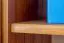 Kleiderschrank | 1 Drehtür | 4 Schubladen | 80 cm breit | Massivholz | Farbe: Eiche Abbildung