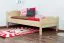 Kinderbett 90 x 200 cm | Massivholz: Buche | Natur Lackiert Abbildung