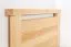 Kinderbett 90 x 200 cm | Massivholz: Kiefer | Natur Lackiert Abbildung