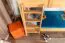 Stockbett für Kinder 90 x 190 cm | Massivholz: Buche | Natur Lackiert | umbaubar in 2 Einzelbetten | inkl. Rollroste Abbildung