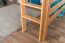 Hochbett für Kinder 160 x 200 cm | Massivholz: Buche | Natur Lackiert | umbaubar in Einzelbett | Premium-Qualität | inkl. Rollrost Abbildung