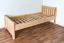 Kinderbett 80 x 200 cm | Massivholz: Buche | Natur Lackiert Abbildung