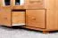 162 cm breiter Kleiderschrank mit 4 Türen, 8 Fächern und 3 Schubladen aus Massiv-Holz | Farbe: Erle | Tiefe: 60 cm Abbildung