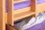90 x 200 cm Etagenbett mit Stauraum / 2 Schubladen für Kinder Massivholz: Buche | Natur Lackiert | umbaubar in 2 Einzelbetten | Premium-Qualität | inkl. Rollroste Abbildung
