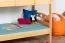 Stockbett für Kinder 90 x 190 cm | Massivholz: Buche | Natur Lackiert | umbaubar in 2 Einzelbetten | inkl. Rollroste Abbildung