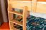 Stockbett für Kinder 90 x 190 cm | Massivholz: Buche | Natur Lackiert | umbaubar in 2 Einzelbetten | inkl. Rollroste Abbildung