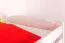 Stockbett für Jugendliche 90 x 200 cm | Massivholz: Buche | Weiß Lackiert | umbaubar in 2 Einzelbetten | inkl. Rollroste Abbildung