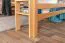 Hochbett für Kinder 160 x 200 cm | Massivholz: Buche | Natur Lackiert | umbaubar in Einzelbett | Premium-Qualität | inkl. Rollrost Abbildung