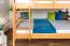 Doppelbett-Etagenbett für bis zu 4 Personen160 x 200 cm | Massivholz: Buche | Natur Lackiert | umbaubar in zwei Einzelbetten | Premium-Qualität | inkl. Rollroste Abbildung