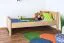 Kinderbett 80 x 200 cm | Massivholz: Buche | Natur Lackiert Abbildung