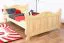 Kinderbett 140 x 200 cm | Massivholz: Kiefer | Natur Lackiert Abbildung