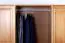 162 cm breiter Kleiderschrank mit 4 Türen, 8 Fächern und 3 Schubladen aus Massiv-Holz | Farbe: Erle | Tiefe: 60 cm Abbildung