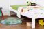 Bettrahmen für Kinder / Kinderbett 90 x 190 cm | Massivholz: Buche | Weiß Lackiert | besonders hohe Qualität Abbildung