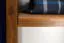 Kleiderschrank | 2 Drehtüren | 2 Schubladen | 4 Fächer | mit Kleiderstange | 80 cm breit | Massivholz | Farbe: Eiche Abbildung