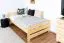 Kinderbett 100 x 200 cm | Massivholz: Kiefer | Natur Lackiert Abbildung
