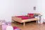 Kinderbett 140 x 200 cm | Massivholz: Buche | Natur Lackiert Abbildung