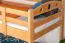 Stockbett für Kinder 90 x 190 cm | Massivholz: Buche | Natur Lackiert | umbaubar in 2 Einzelbetten | inkl. Rollroste Abbildung
