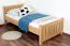 Kinderbett 90 x 200 cm | Massivholz: Buche | Natur Lackiert Abbildung