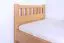 Kinderbett 90 x 200 cm | Massivholz: Buche | Natur Lackiert Abbildung