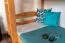 Stockbett für Kinder 90 x 200 cm | Massivholz: Buche | Natur Lackiert | umbaubar in 2 Einzelbetten | inkl. Rollroste Abbildung