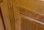 Schmaler Kleiderschrank | 2 Drehtüren | 4 Fächer | mit Kleiderstange | 80 cm breit | Massivholz | Farbe: Eiche Abbildung