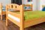 Stockbett für Kinder 90 x 190 cm | Massivholz: Buche | Natur Lackiert | umbaubar in 2 Einzelbetten | inkl. Rollroste Abbildung