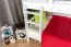 Stockbett für Jugendliche 120 x 190 cm | Massivholz: Buche | Weiß Lackiert | umbaubar in 2 Einzelbetten | inkl. Rollroste Abbildung