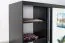 250 cm breiter Schiebetürenschrank mit 3 Türen | 10 Fächer | 2 Kleiderstangen | Farbe: Schwarz Abbildung