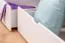 Etagenbett mit Stauraum / 2 Schubladen für Jugendliche 90 x 200 cm | Massivholz: Buche | Weiß Lackiert | umbaubar in 2 Einzelbetten | Premium-Qualität | inkl. Rollroste Abbildung
