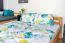 Stockbett für Jugendliche 140 x 190 cm | Massivholz: Buche | Natur Lackiert | umbaubar in 2 Einzelbetten | inkl. Rollroste Abbildung
