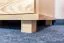 77 cm breiter Kleiderschrank mit 2 Türen, 8 Fächern und 2 Schubladen aus Massiv-Holz | Farbe: Natur | Tiefe: 50 cm Abbildung