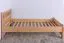 Kinderbett 90 x 200 cm | Massivholz: Buche | Natur Lackiert Abbildung