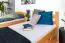 Etagenbett mit Stauraum / 2 Schubladen für Kinder 90 x 200 cm | Massivholz: Buche | Natur Lackiert | umbaubar in 2 Einzelbetten | Premium-Qualität | inkl. Rollroste Abbildung