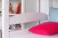 Stockbett für Jugendliche 90 x 190 cm | Massivholz: Buche | Weiß Lackiert | umbaubar in 2 Einzelbetten | inkl. Rollroste Abbildung