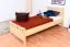 Kinderbett 90 x 200 cm | Massivholz: Kiefer | Natur Lackiert Abbildung
