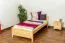Kinderbett 90 x 200 cm | Massivholz: Kiefer | Natur Lackiert Abbildung