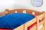 90 x 200 cm Etagenbett mit Stauraum / 2 Schubladen für Kinder Massivholz: Buche | Natur Lackiert | umbaubar in 2 Einzelbetten | Premium-Qualität | inkl. Rollroste Abbildung