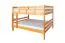 Doppelbett-Etagenbett für bis zu 4 Personen160 x 200 cm | Massivholz: Buche | Natur Lackiert | umbaubar in zwei Einzelbetten | Premium-Qualität | inkl. Rollroste Abbildung