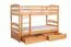 90 x 200 cm Etagenbett mit Stauraum / 2 Schubladen für Kinder Massivholz: Buche | Natur Lackiert | umbaubar in 2 Einzelbetten | Premium-Qualität | inkl. Rollroste Abbildung