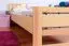 Kinderbett 90 x 200 cm | Massivholz: Kiefer | Natur Lackiert Abbildung
