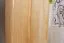 Kleiderschrank | 2 Drehtüren | 1 Fach | mit Kleiderstange | 90 cm breit | Massivholz | Farbe: Natur Abbildung