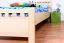 Bettrahmen für Kinder / Kinderbett 100 x 200 cm | Massivholz: Buche | Natur Lackiert Abbildung