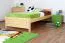 Kinderbett 100 x 200 cm | Massivholz: Kiefer | Natur Lackiert Abbildung