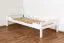 Bettrahmen für Kinder / Kinderbett 90 x 190 cm | Massivholz: Buche | Weiß Lackiert | besonders hohe Qualität Abbildung
